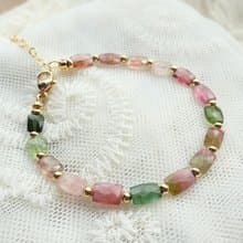 落入人間的彩虹 天然無注膠碧璽 西瓜碧璽 甜美色澤 碧璽手鍊