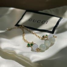 心弦//天然翡翠A貨 紫羅蘭 晴水 綠翠 美國14KGF配飾 手鍊