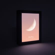 給爸爸媽媽的禮物 定製月亮小夜燈 紀念美好的夜 可調光陪伴入眠