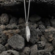 (925 Sterling Silver) Atypical Stone Necklace Ver.1