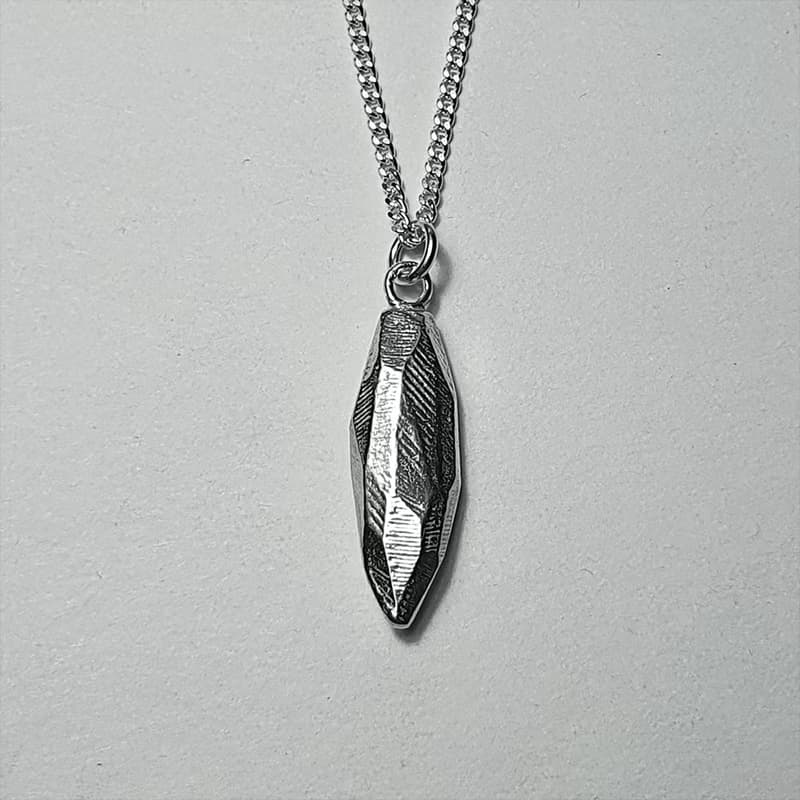 (925 Sterling Silver) Atypical Stone Necklace Ver.1
