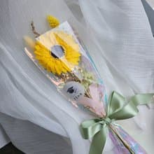 向日葵香皂花單支花束 畢業花束 萬用花束