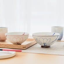 【結婚禮物】手描花朵夫妻對碗