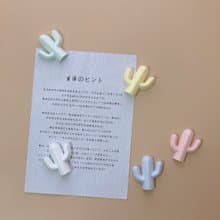 室內香氛馬卡龍色 繽紛仙人掌擴香石 / 一入/五入組 / 贈強力磁鐵