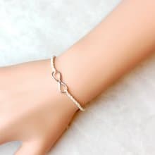 Infinity 無限印記手繩  姊妹禮物  純銀手繩 情人節禮物 TB052