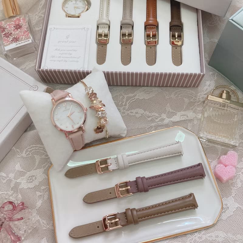 母親節禮物 免運 復古 Grand Jour Gift Set  女裝 可轉換錶帶禮
