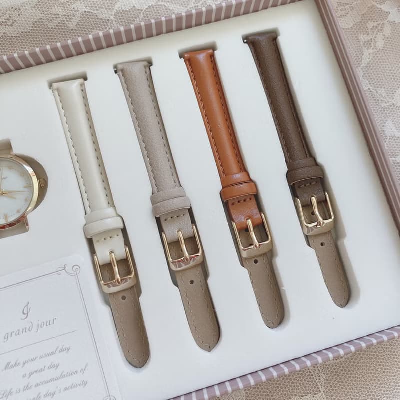 母親節禮物 免運 復古 Grand Jour Gift Set  女裝 可轉換錶帶禮