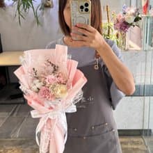 永生花束 畢業花束 粉色花束