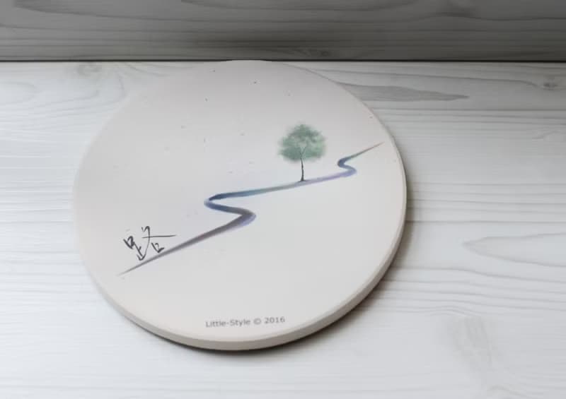 吸水杯墊-路