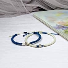 S925純銀笑臉手繩 手帶 男女手繩 情侶手繩 (套裝) TBC003(L)