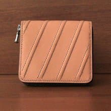 葉脈拉鍊短夾 － Vein small zipper wallet