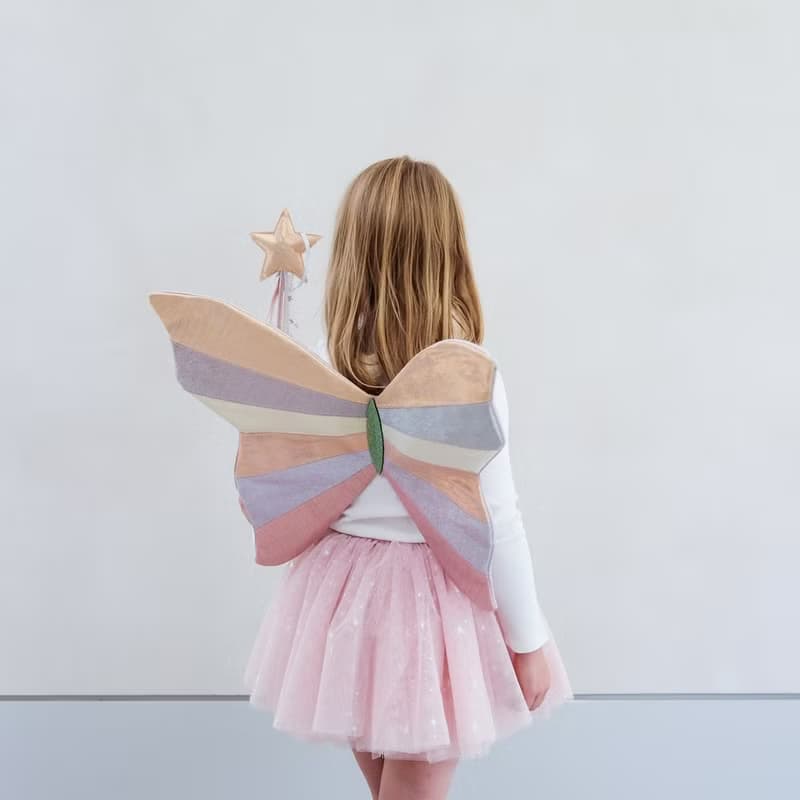 英國Mimi & Lula_AW25_變裝派對_閃耀金星星緞帶魔法棒