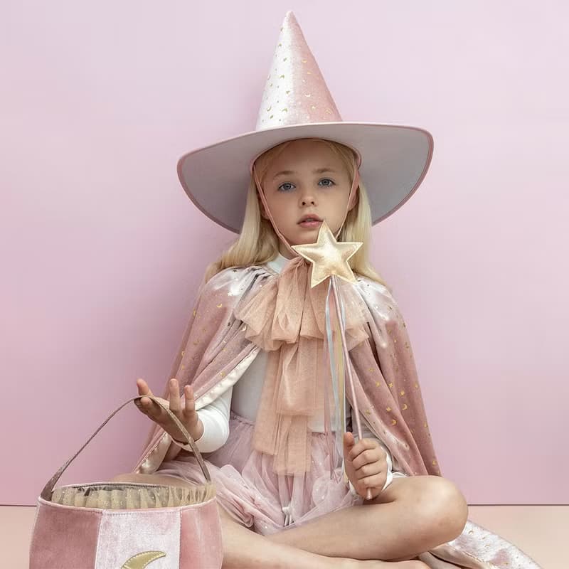 英國Mimi & Lula_AW25_變裝派對_閃耀金星星緞帶魔法棒