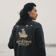 GRITSTONE_ Ridgebloom 復古長袖Tee 純棉 薄長袖 長上衣 薄長T