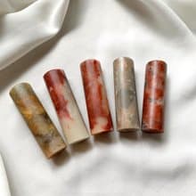 刻在你心底的名字 / 寶泥齋純手作印鑑章 - 圓形老撾石