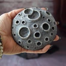 Gothic Home decor Moon with Craters Furniture application Moon Outdoor decor.