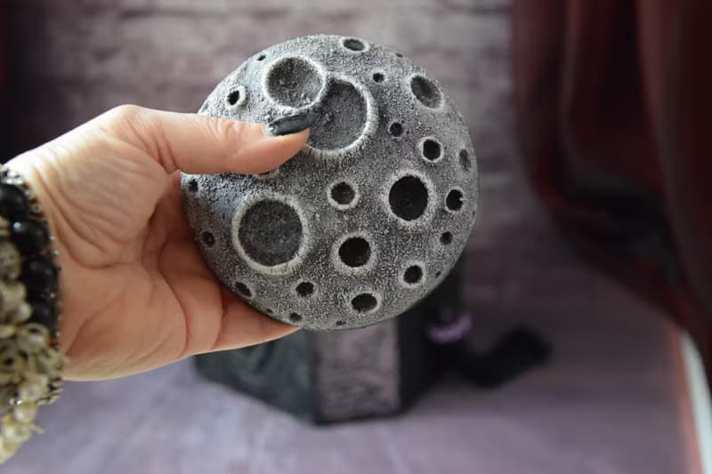 Gothic Home decor Moon with Craters Furniture application Moon Outdoor decor.