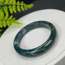藍線石手镯 57MM 漸變藍綠色 女式手環 改善人際交往自信魄力療愈