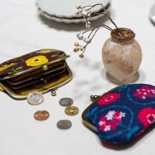 親子がま口 はなつつみ 日本伝統柄 がま口 財布 小銭入れ ウォレット