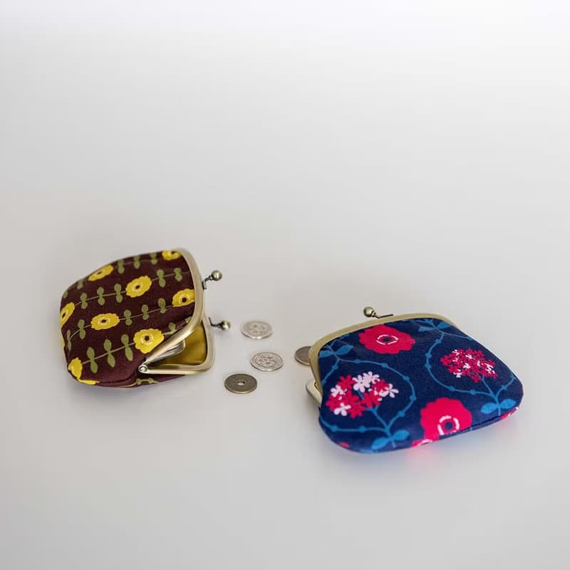 親子がま口 はなつつみ 日本伝統柄 がま口 財布 小銭入れ ウォレット