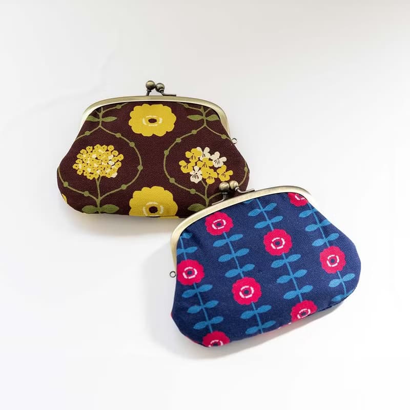 親子がま口 はなつつみ 日本伝統柄 がま口 財布 小銭入れ ウォレット