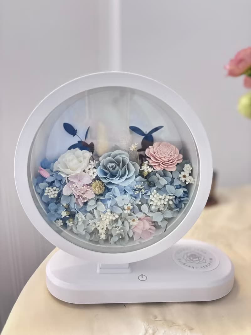 粉藍甜心花園 藍芽音響/桌燈/無線充電 二合一/三合一功能選擇