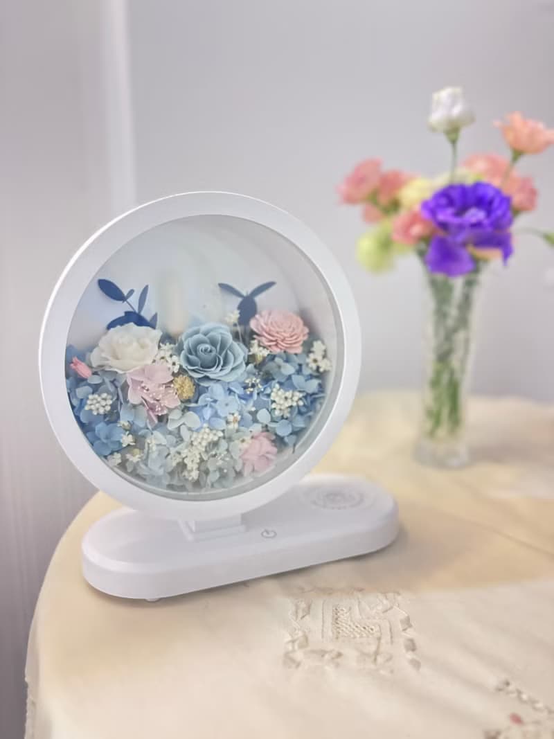 粉藍甜心花園 藍芽音響/桌燈/無線充電 二合一/三合一功能選擇