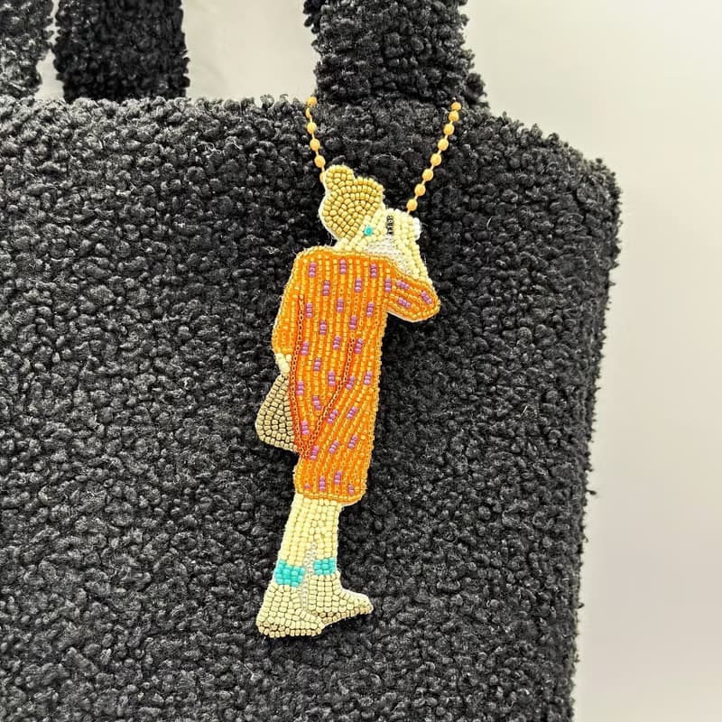 Irene時光女神~花信系列女孩串珠刺繡別針吊飾~ 生日 禮物