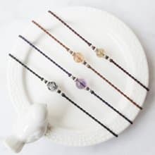 【水晶蠟繩系列】6mm水晶 4 | 正能量極細蠟繩手鍊 | 大員囡仔