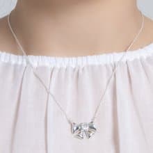 haime witty ribbon necklace (3mm cubic)