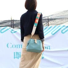 mini醫生包  花布背帶 日本帆布 斜背包 口金包 皮革