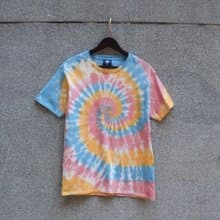 彩轉轉 手染純棉短袖T恤/日式配色/職人染製 中性款/女款