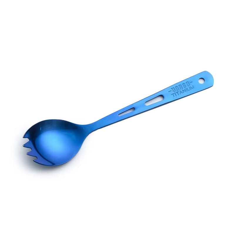 【美國 Vargo】 Titanium Spork 經典純鈦湯叉 紫色 #T209