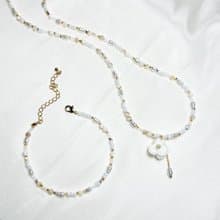 【 原創手作】微鉤小花 項鍊 手鍊 聖誕禮物 聖誕節 蕾絲 鉤針