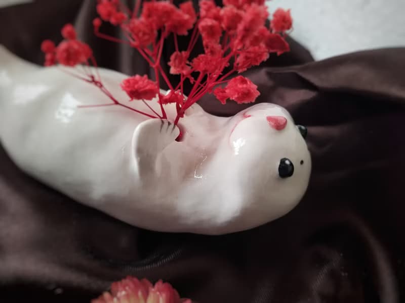我就是很可愛系列  海豹寶寶花器