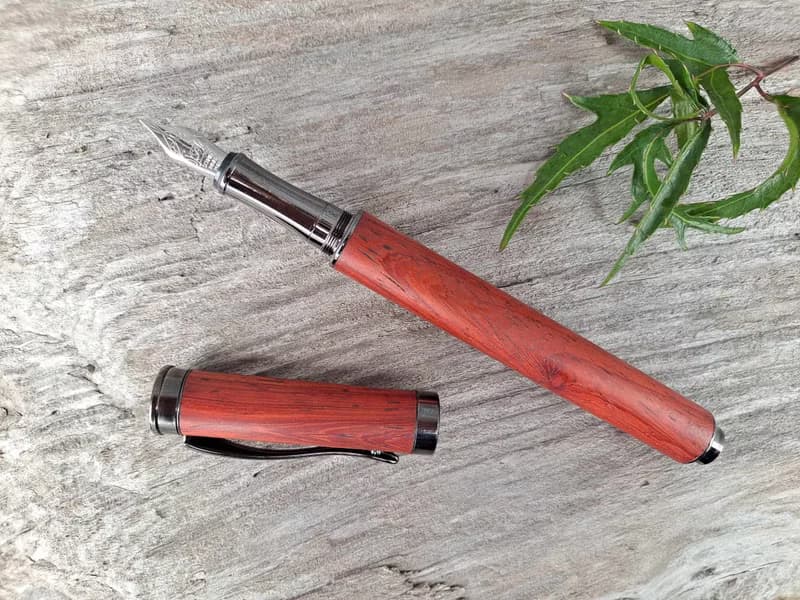 紅酸枝 原木 手工筆 鋼筆