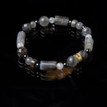 墨色 // C1578拉長石灰玉髓手鍊