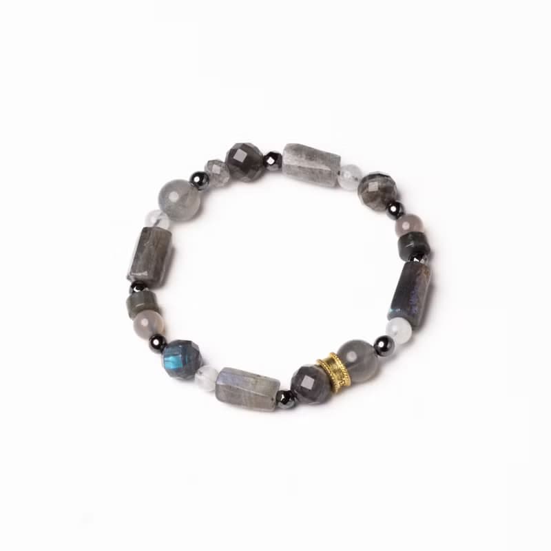 墨色 // C1578拉長石灰玉髓手鍊