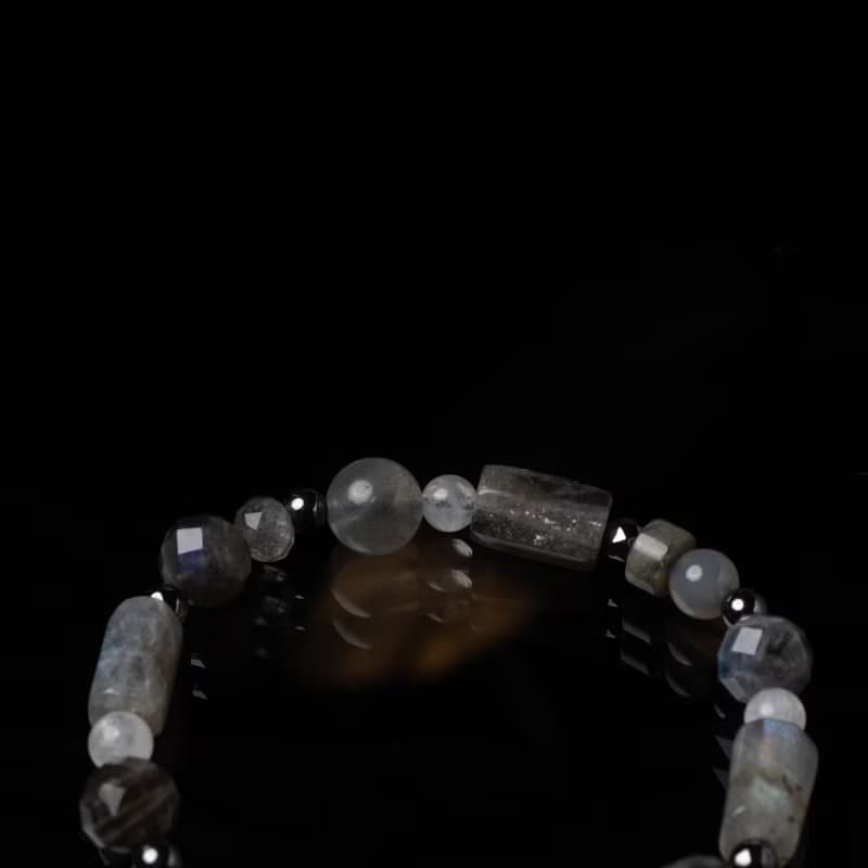 墨色 // C1578拉長石灰玉髓手鍊