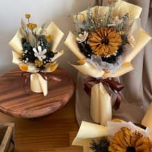 畢業花束 太陽花 乾燥花束 永生花 送禮花束 慶開幕