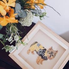 【專屬訂製禮】寵物刺繡框畫丨多尺寸訂製・企業貴賓禮・紀念贈禮