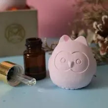粉彩圓鷹( 2入) 硅藻/除臭/防潮/擴香石/貓頭鷹造型/情人禮物