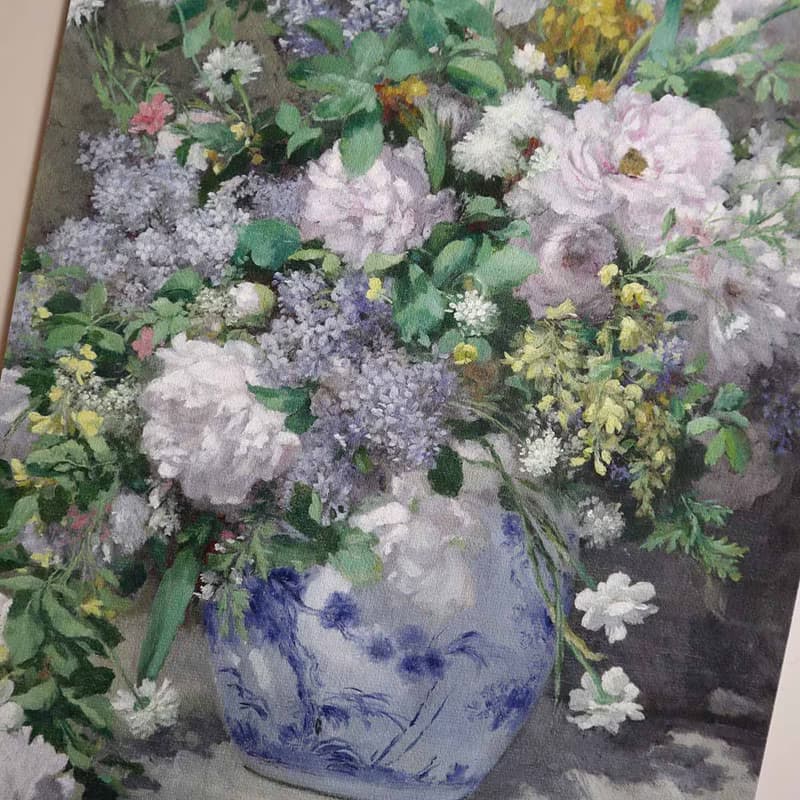 【春之花束】雷諾瓦/含框/博物館級藝術微噴/複製畫