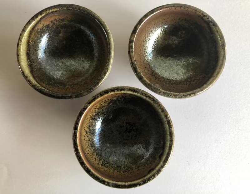 苗栗窯燒製 柴燒小茶杯二入一組  柴火燒製 多落灰