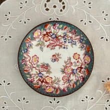 40166-迷人法國Sarreguemines 與英國Minton 合作系列茶碟13cm