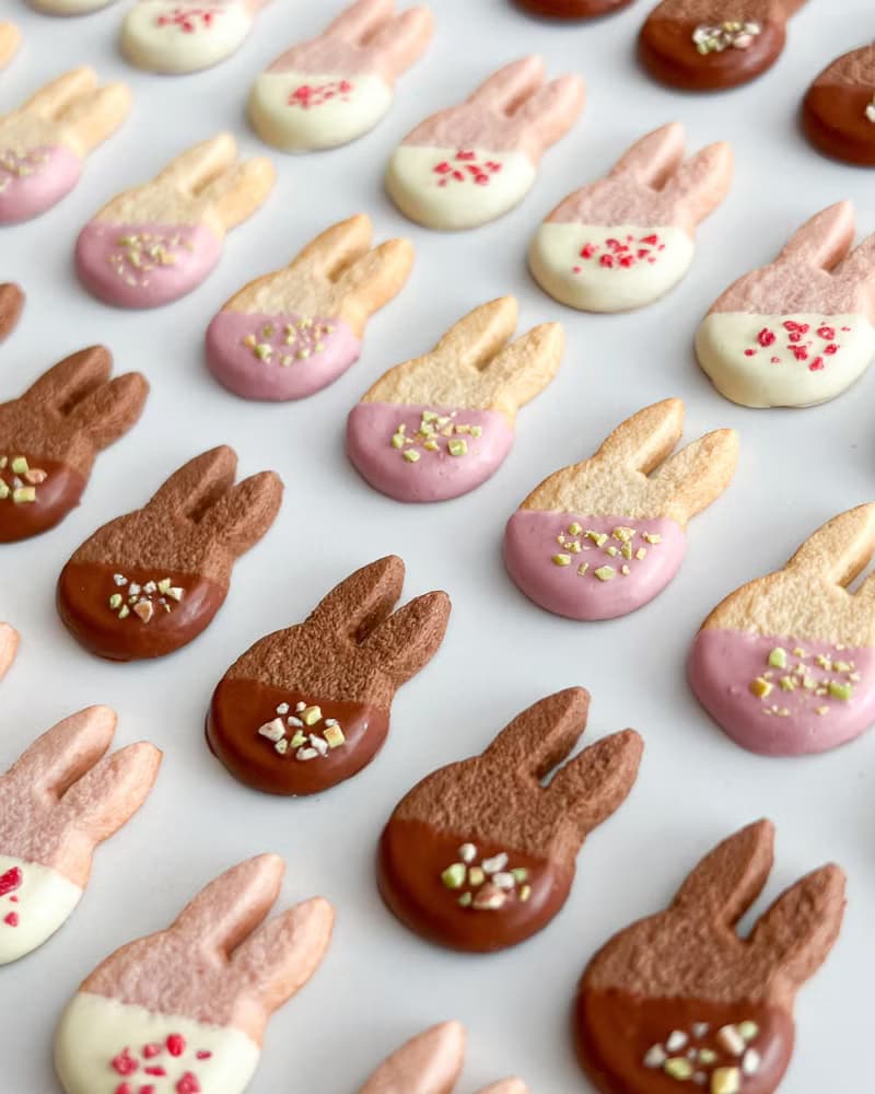 うさぎのチョコがけクッキー　ミニチュア