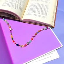 Necklace Valerie • Handmade Beaded Jewelry • Jade Stones • 925 Silver Sterling