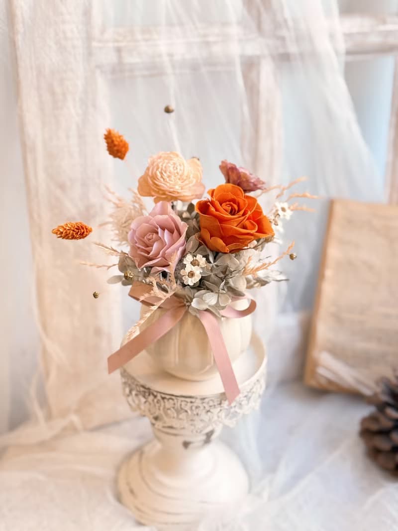 現貨永生花桌花  擴香桌花 開幕禮 新居禮 聖誕節禮物 交換禮物