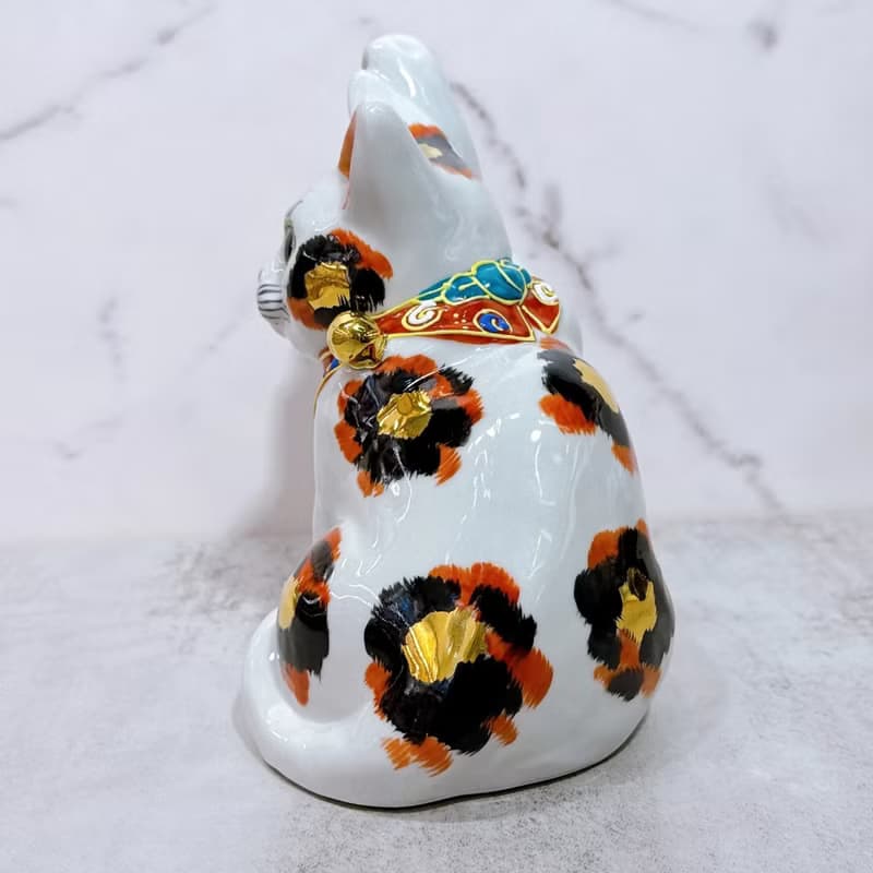 【金彩福貓】日本九谷燒招財貓 | 金三毛 5.5號