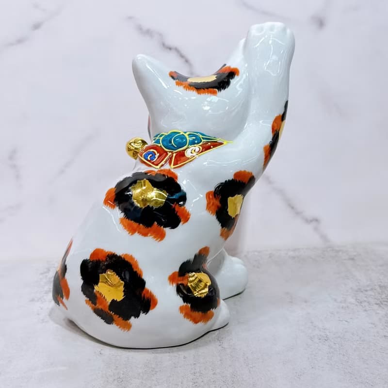 【金彩福貓】日本九谷燒招財貓 | 金三毛 5.5號